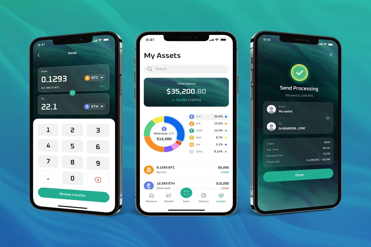 AI Assistant Crypto Wallet Mobile, an UI Kit Template by Creative Perspective (Photo 6 of 6)