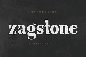 Zagstone - Modern Luxury Bold Serif, a Font by INSPR STD