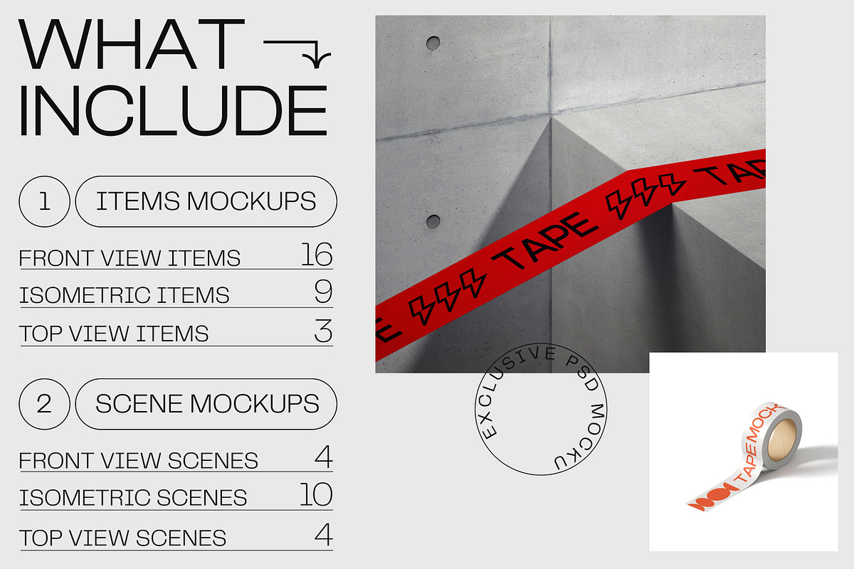 Duct tape & Box mockups, a Packaging Mockup by Creatoom (Photo 4 of 12)