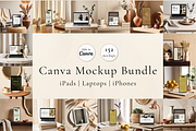 iPhone, iPad, Laptop Canva Mockups, a Mac Mockup by Matisse Studio (Thumbnail 1 of 10)