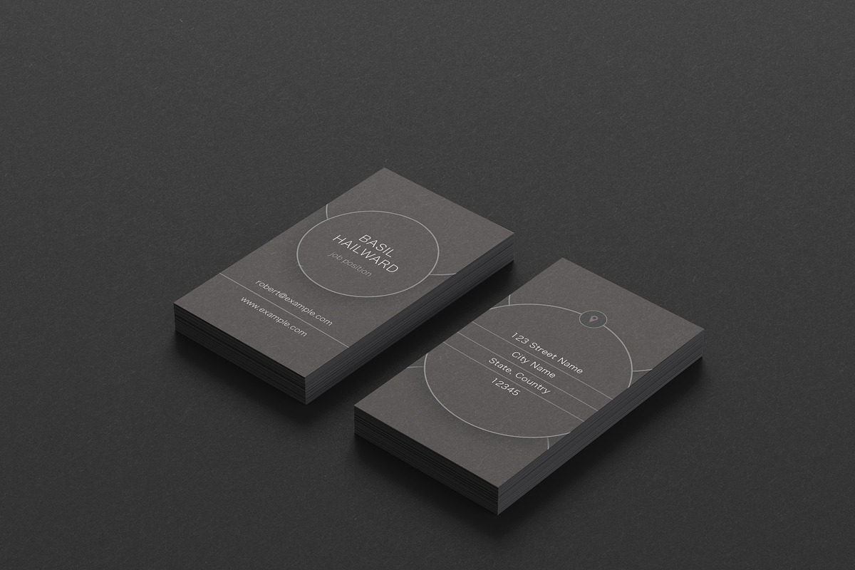 Modern Vertical Business Card, a Business Card Template by Shannon's Creations (Photo 1 of 2)