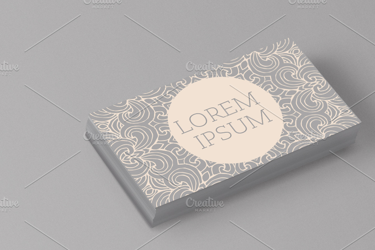 Card set with mandala logo, a Business Card Template by ghost friend's shop (Photo 1 of 2)