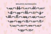 Myloves // Love font, a Script Font by BearyType Studio (Thumbnail 3 of 7)