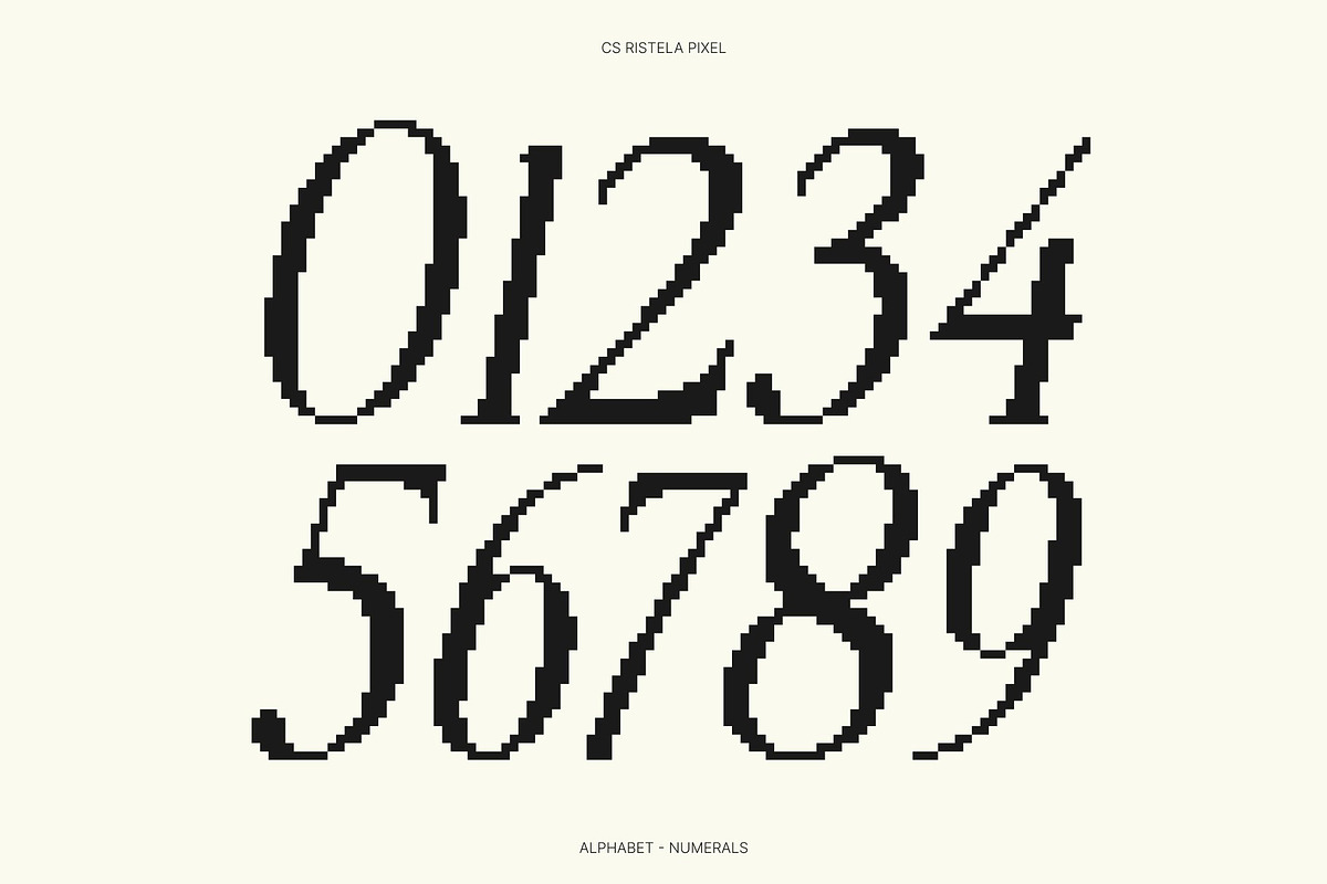 CS Ristela Pixel, a Serif Font by Craft Supply Co. (Photo 2 of 8)
