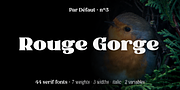 Rouge Gorge, a Serif Font by Par Défaut (Thumbnail 1 of 6)
