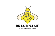 Bee Logo Design Simple Honey Bee, a Branding & Logo Template by Megafox Studio (Thumbnail 1 of 2)