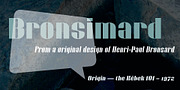Bronsimard, a Sans Serif Font by André Simard (Thumbnail 2 of 7)