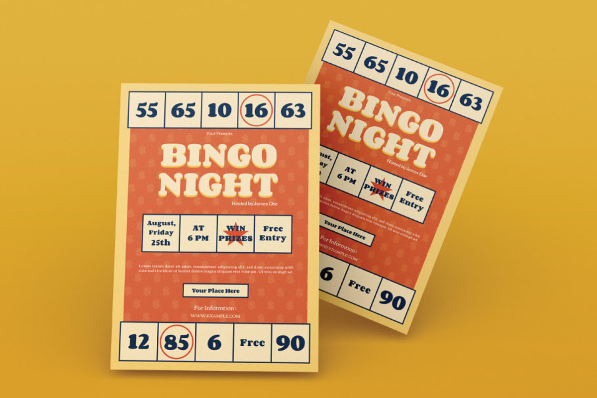Bingo Night Flyer, a Flyer Template by FaraHelal (Photo 3 of 3)