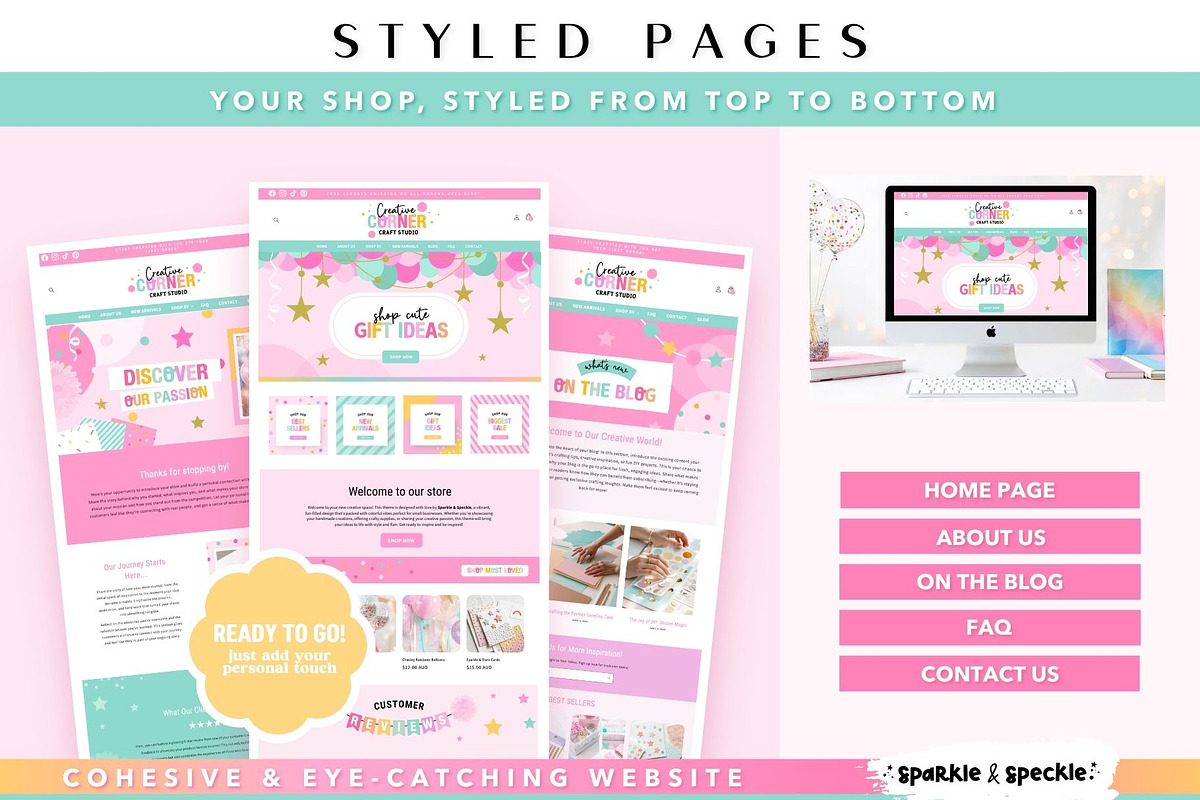 Party Shop Shopify Theme, a Shopify Template by Sparkle & Speckle (Photo 2 of 10)