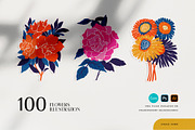 Floral - Poster Builder, a Texture Illustration by KetteCreate (Thumbnail 10 of 17)