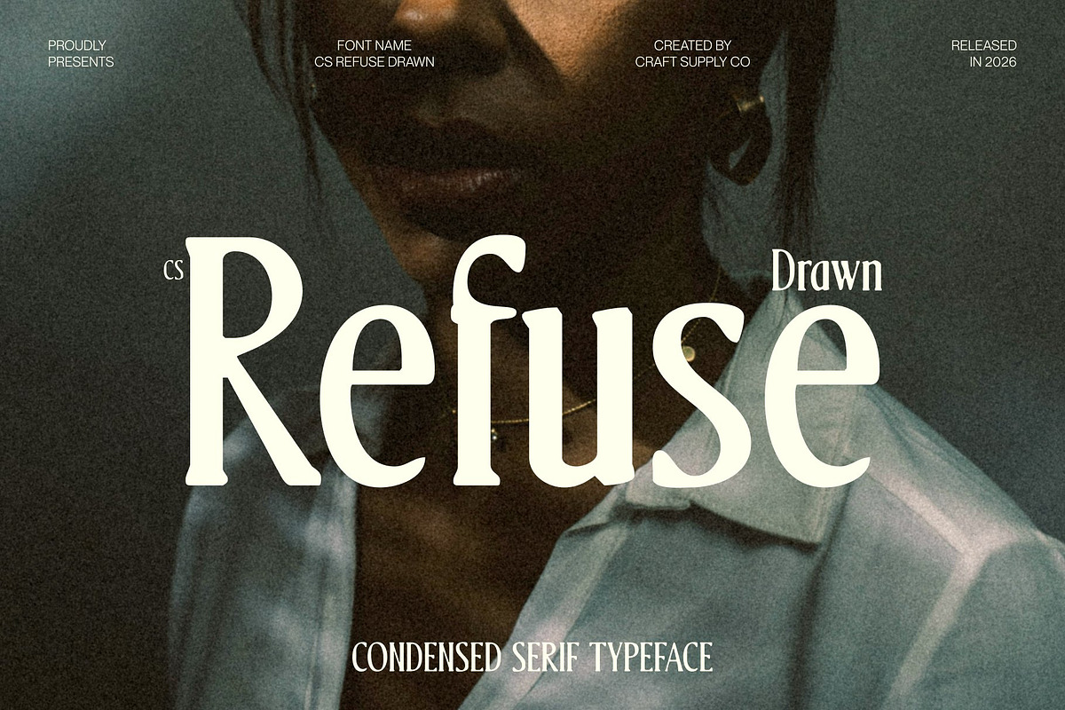 CS Refuse Drawn, a Serif Font by Craft Supply Co. (Photo 1 of 8)