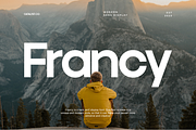 Francy Modern Sans Display Font, a Sans Serif Font by Catalystco Studio (Thumbnail 1 of 10)