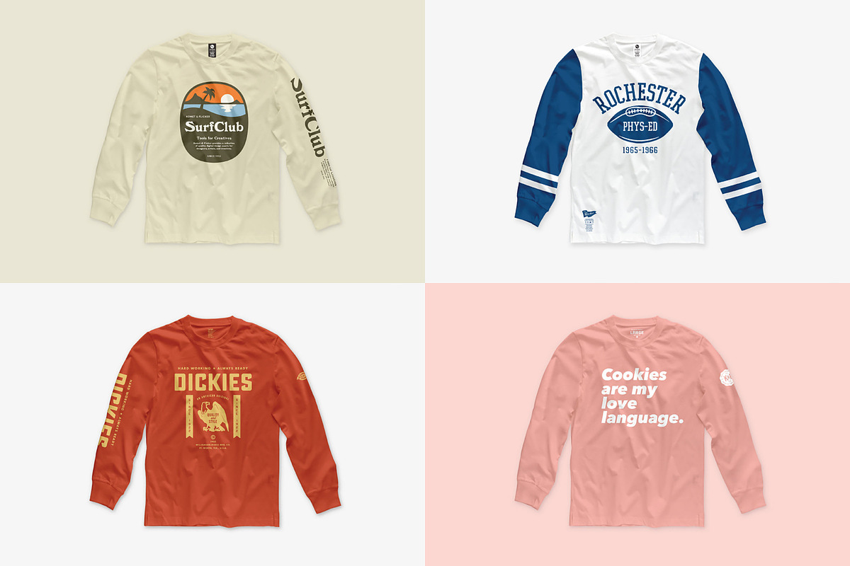 Long Sleeve T-shirt Mockups, a Shirt Mockup by Komet & Flicker (Photo 6 of 12)