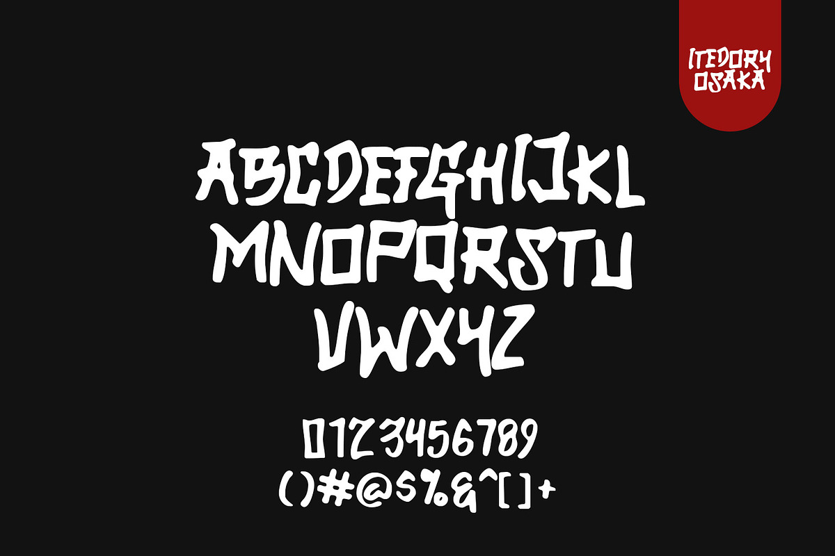 Itedory Osaka - Japanese Style Font, a Sans Serif Font by Agung Kreatif (Photo 4 of 5)