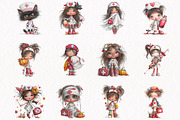 Quirky Halloween Nurse Clipart, a Seasonal Illustration by fashionaddict (Thumbnail 5 of 7)