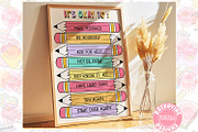 Classroom Posters Quotes Wall Art, an Object Graphic by RETROVIBZDESIGNS (Thumbnail 2 of 4)