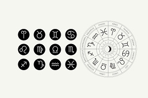 Zodiac Vector Signs