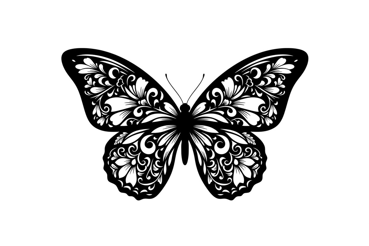 Butterfly Silhouette SVG Bundle, an Illustration by Gaye Art (Photo 11 of 31)