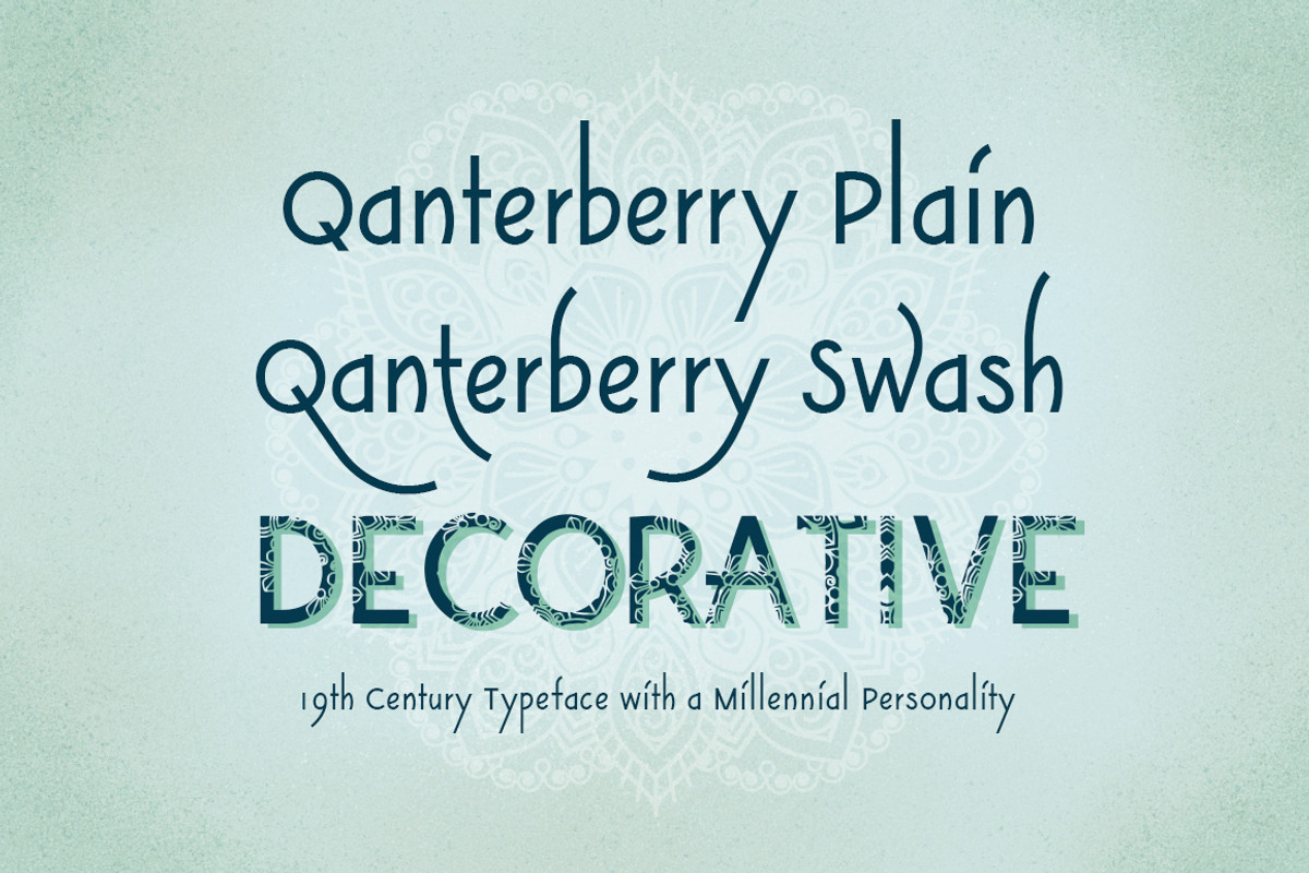 Mandala and Font Family-Qanterberry preview 2