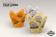 Tulip Cupcake Liners Cups Mockup, a Cups & Container Mockup by INCDesign (Thumbnail 4 of 7)
