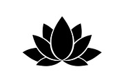 Lotus Flower Vector Icon Bundle, an Illustration by yasushie (Thumbnail 13 of 51)