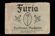 FURIA Handrawn Blackletter, a Blackletter Font by AROKA (Thumbnail 1 of 11)