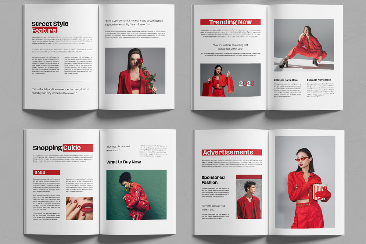 Style Fashion Magazine Layout, a Magazine Template by MightyDesign (Photo 3 of 6)