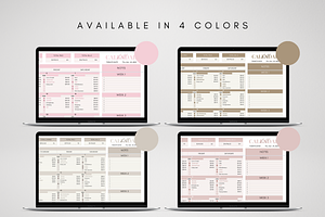 Excel Monthly Bill Calendar Template