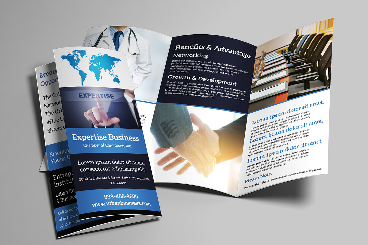 Insurance Agency Tri-Fold, a Brochure Template by AfzaalGraphics
