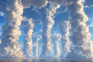 Surreal Towering Cloud, a Nature Photo by Hamza067