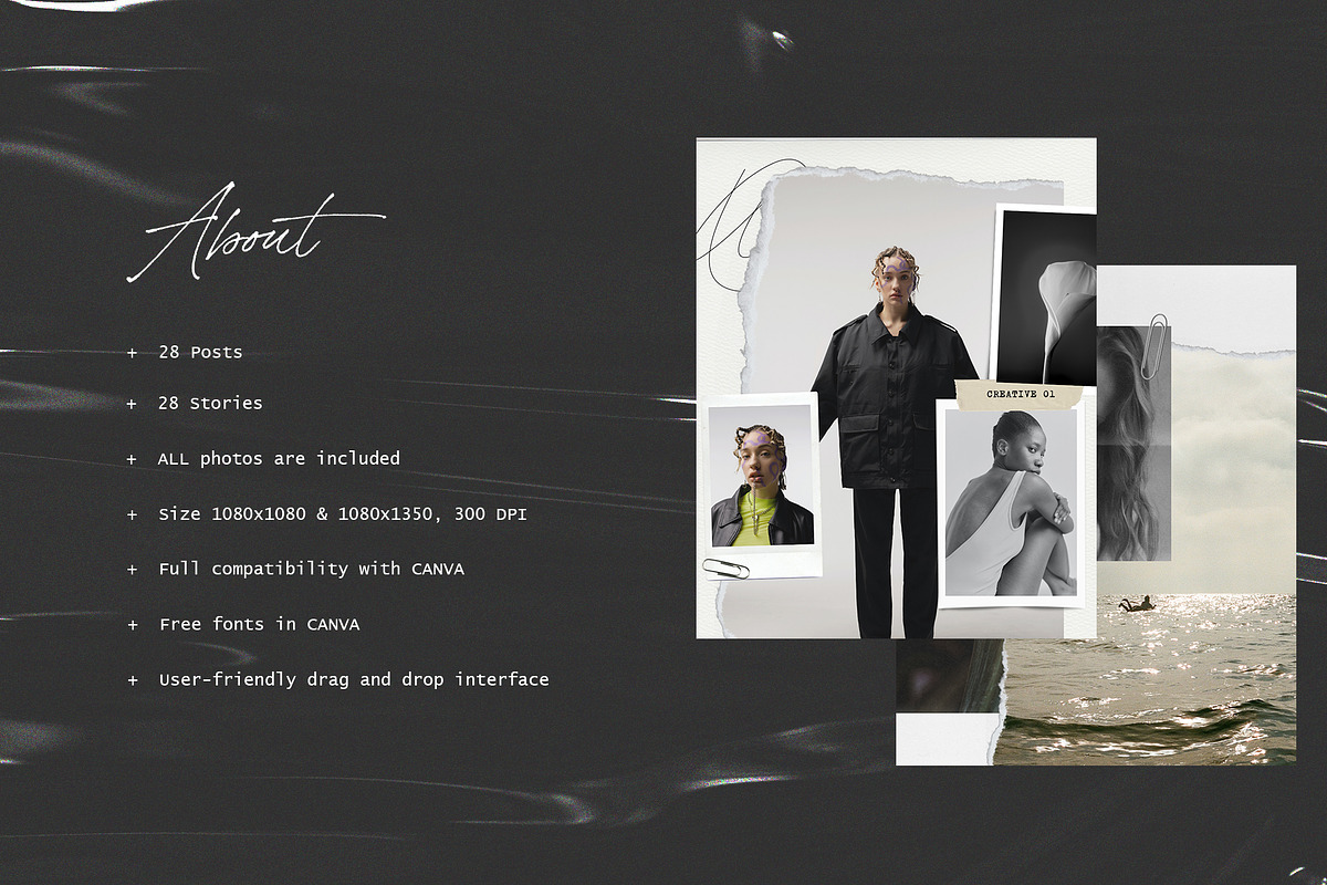 CANVA / Vintage Mood Instagram Pack, a Social Media Template by Simple có (Photo 2 of 12)