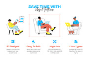 Freelancer Illustration Art Set, a Work Illustration by Vectors Market (Thumbnail 2 of 8)