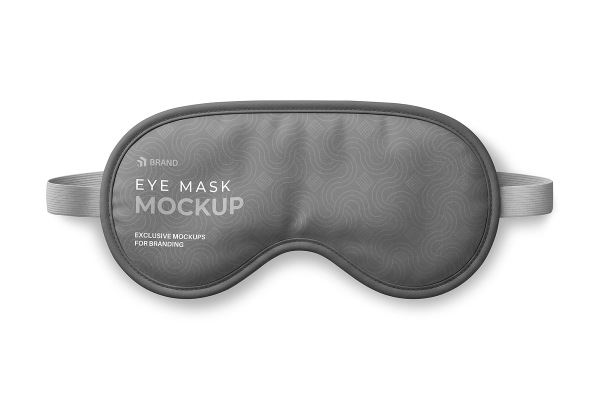 Sleeping Mask Mockup Template, a Mask Mockup by graphypix (Photo 4 of 4)