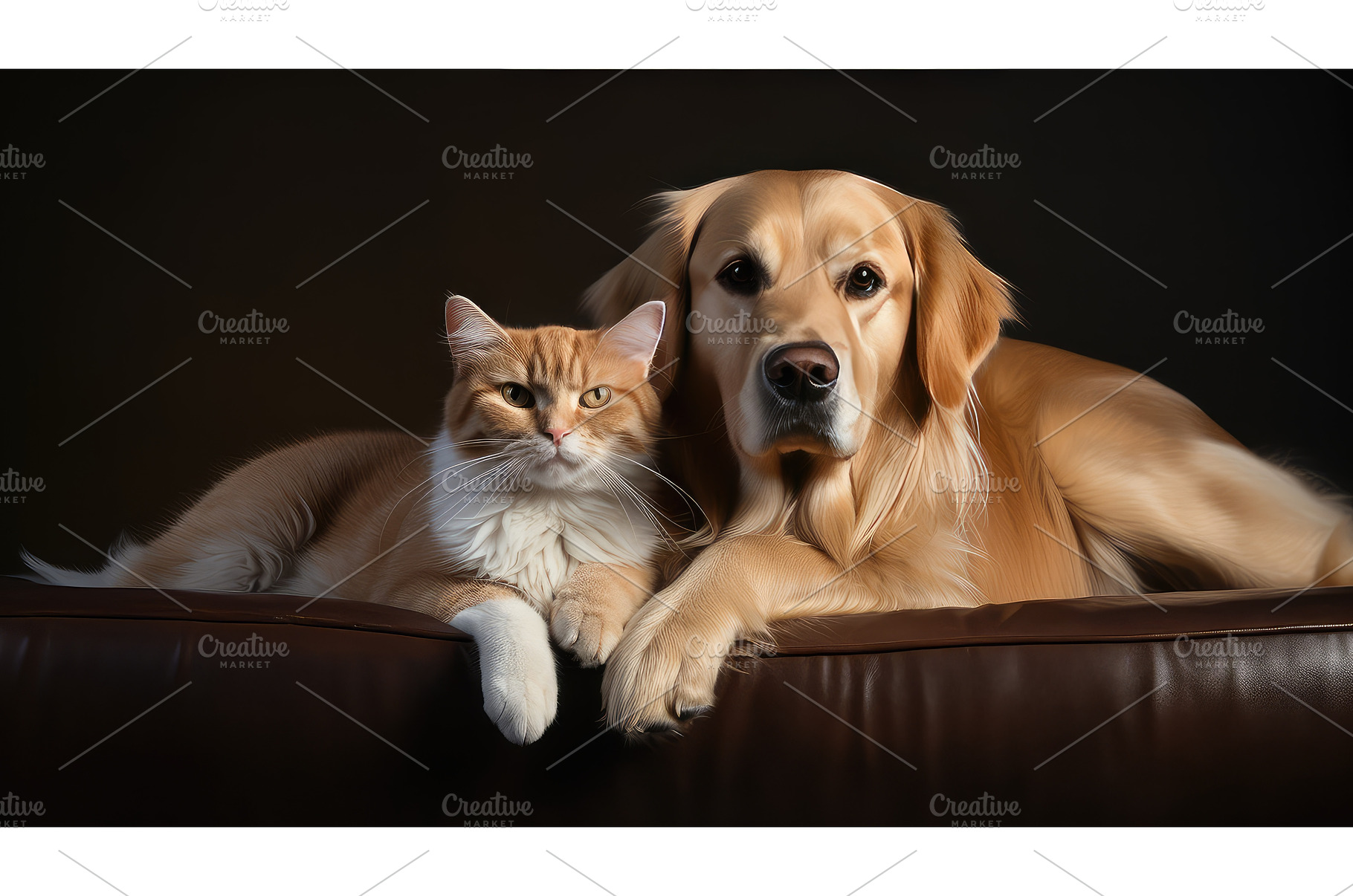 design dog cat studio ai generated, an Animal Photo by pikepicture