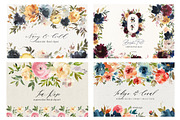 Watercolor Floral Bundle 90 in1, an Animal Illustration by whiteheartdesign (Thumbnail 40 of 50)