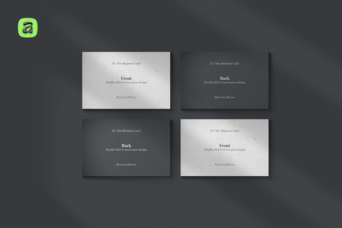 EU Business Card Mockups—Affinity v3, a Books & Magazine Mockup by Sasha Lantukh (Photo 6 of 17)