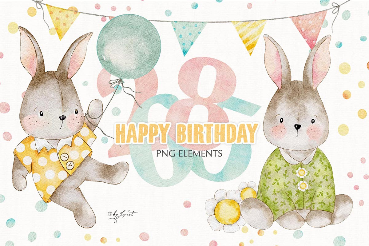 Happy Birthday - Parade, an Animal Illustration by helloPAPER (Photo 2 of 4)