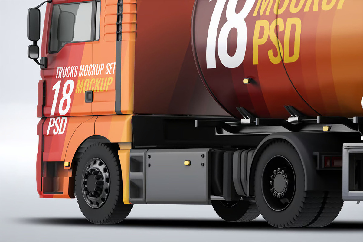 Trucks Mock-Up, a Product Mockup by DesignRushMarket (Photo 12 of 13)
