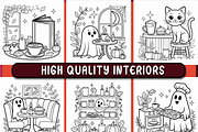 Haunted Pumpkin Spice Cafe, a Decorative Illustration by Ink Gallery (Thumbnail 2 of 4)