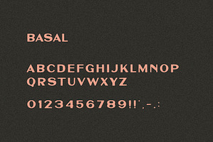 Basal I A Bold Sans Serif Font