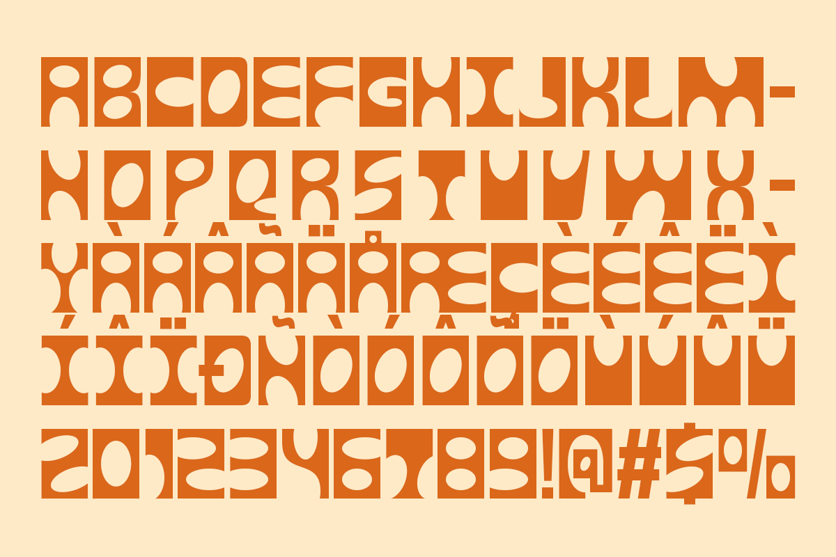 Meta Glone - Food Display Font, a Sans Serif Font by Pandeka Studio (Photo 9 of 9)