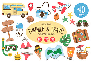 Summer & Travel Icons