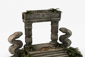 Ancient Entrance Jungle Ruins