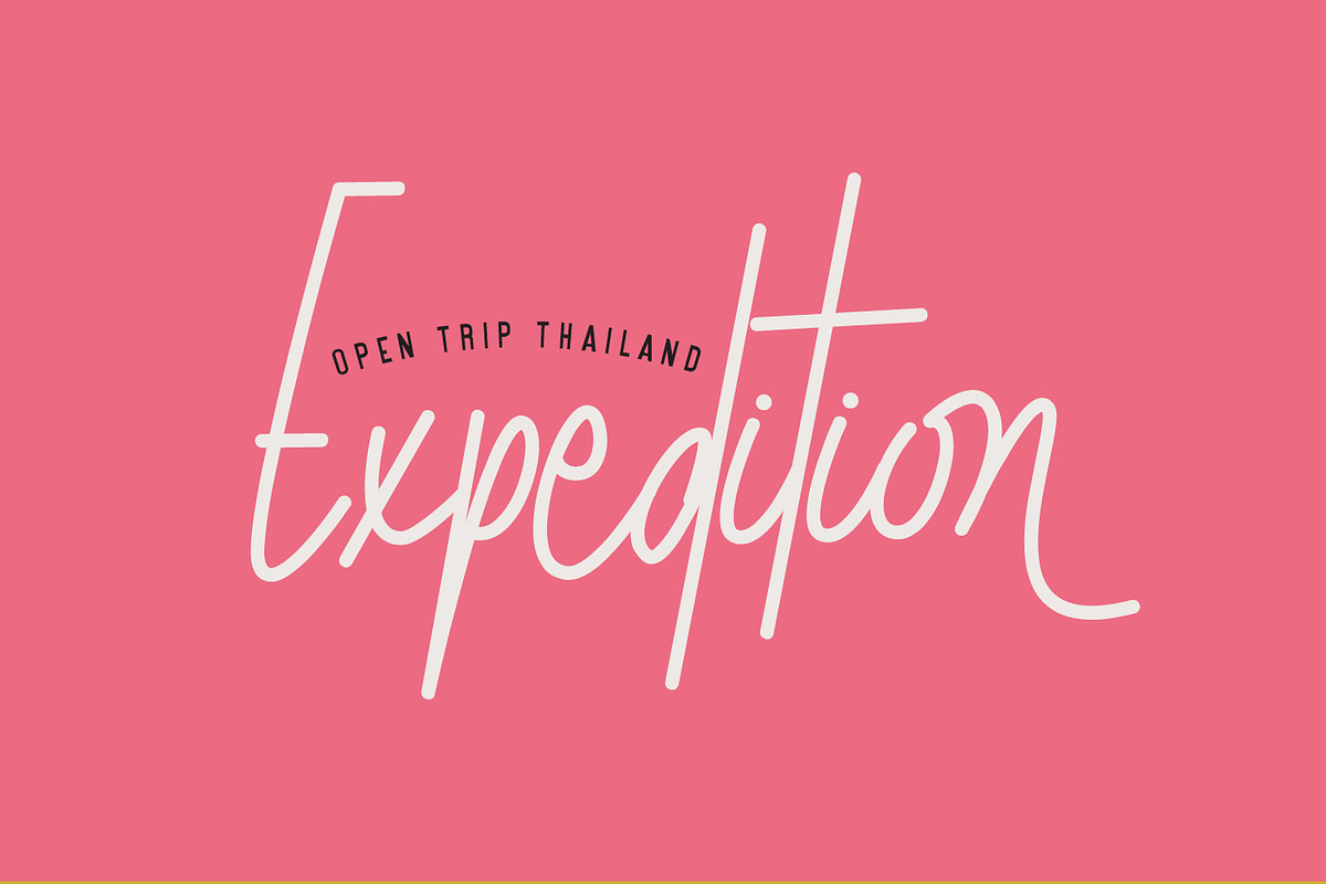 Autica Monthgel Monoline Script Sans, a Script Font by Maulana Creative (Photo 2 of 7)
