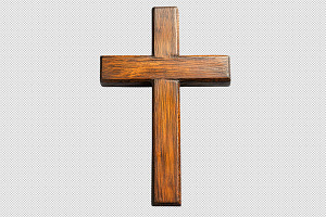 Rustic Christian Cross, an Object Graphic by VetalStock