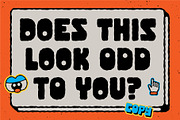 Odd Font | Wobbly Blocky Font, a Sans Serif Font by HeyAidan (Thumbnail 5 of 6)