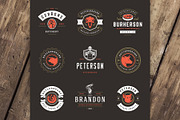 18 Meat Food Logos and Badges, a Branding & Logo Template by Vasya Kobelev (Thumbnail 7 of 12)