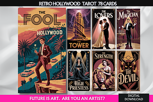 Hollywood Tarot Cards Deck