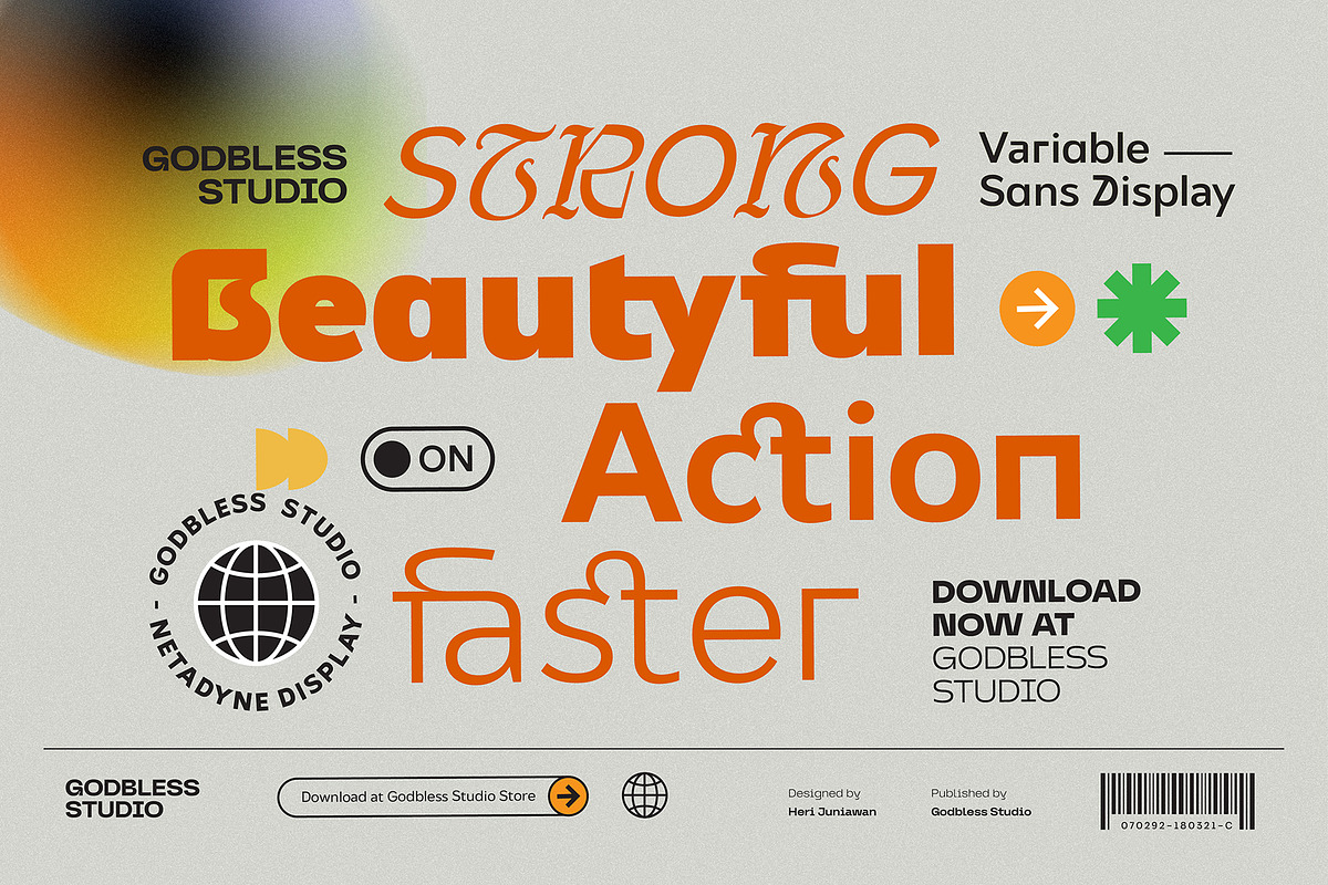 Netadyne, a Sans Serif Font by Godbless Studio (Photo 4 of 9)