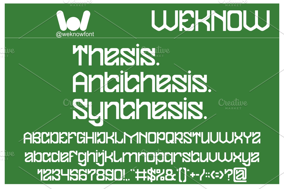 FRACTAL CONSCIOUSNESS font, a Slab Serif Font by weknow (Photo 4 of 8)
